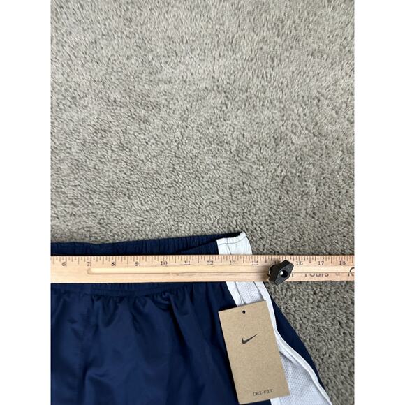Nike Shorts Womens Medium Tempo Dri-Fit Running Blue White Lined Athletic * - Picture 8 of 15